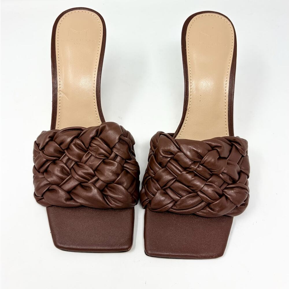 NWOT Marc Fisher Women's Draya Braided Mule Sandals Brown Size 7.5 - Picture 5 of 14